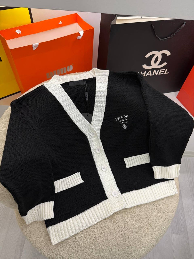 Black Knitted Cardigan