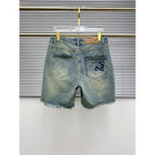 Blue Ripped Shorts