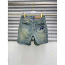 Blue Ripped Shorts