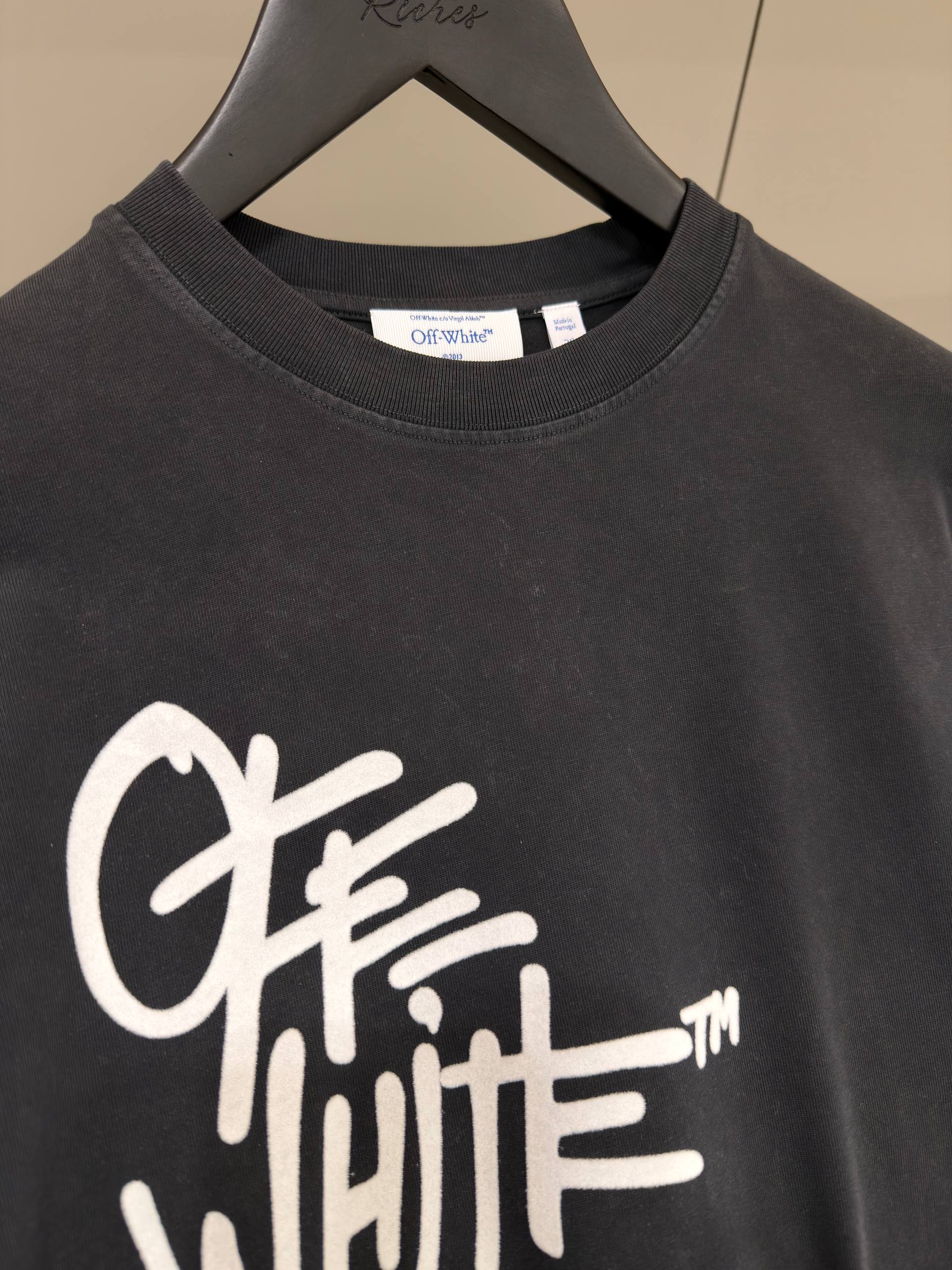 Dark Grey Cotton T-shirt