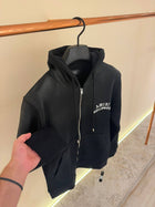 Dark Grey Cotton Hoodie