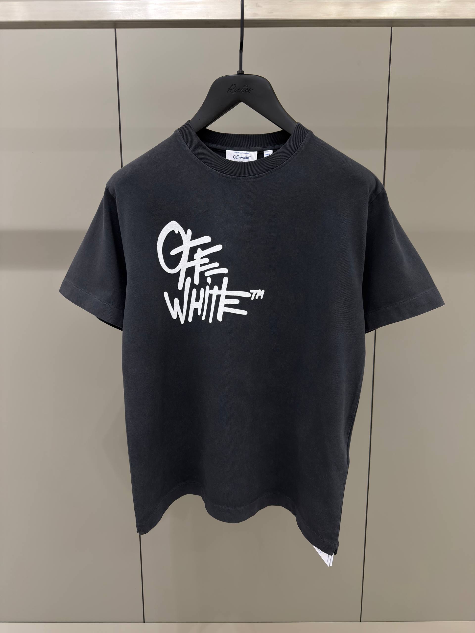 Dark Grey Cotton T-shirt