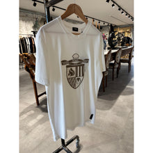 White Cotton T-shirt with Embroidered Logo