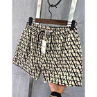 Beige Monogram Swimwear Shorts