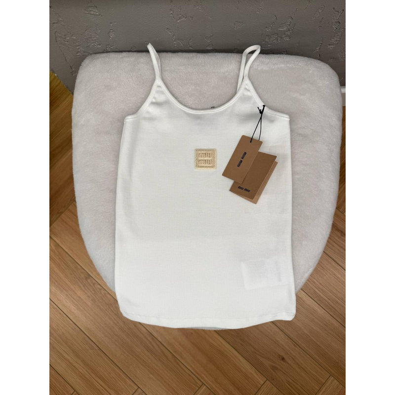 White Cotton Women Top