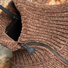 Brown Wool Polo Sweater