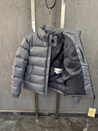 Grey Monogram Bomber Jacket