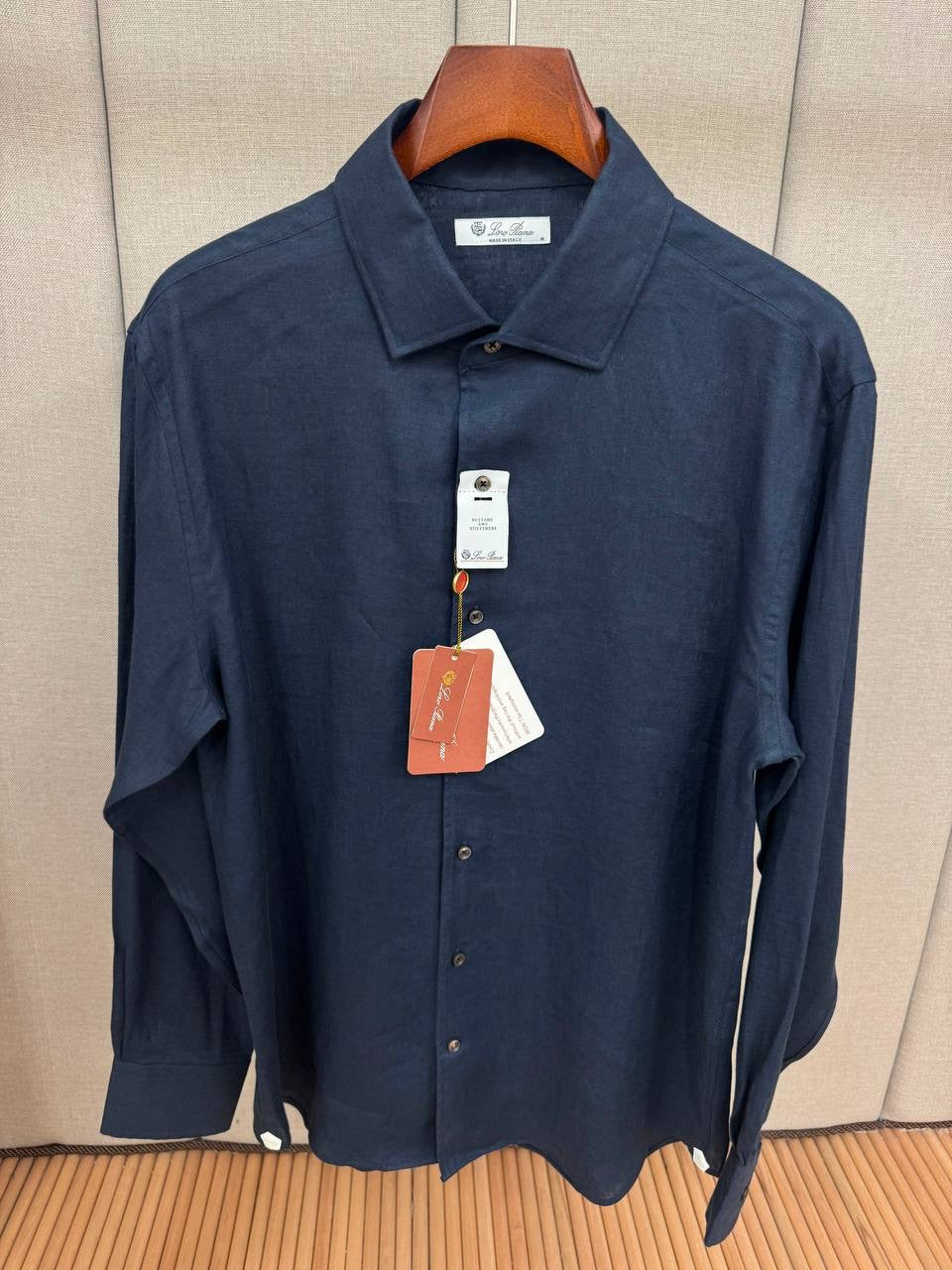 Dark Blue Linen Set