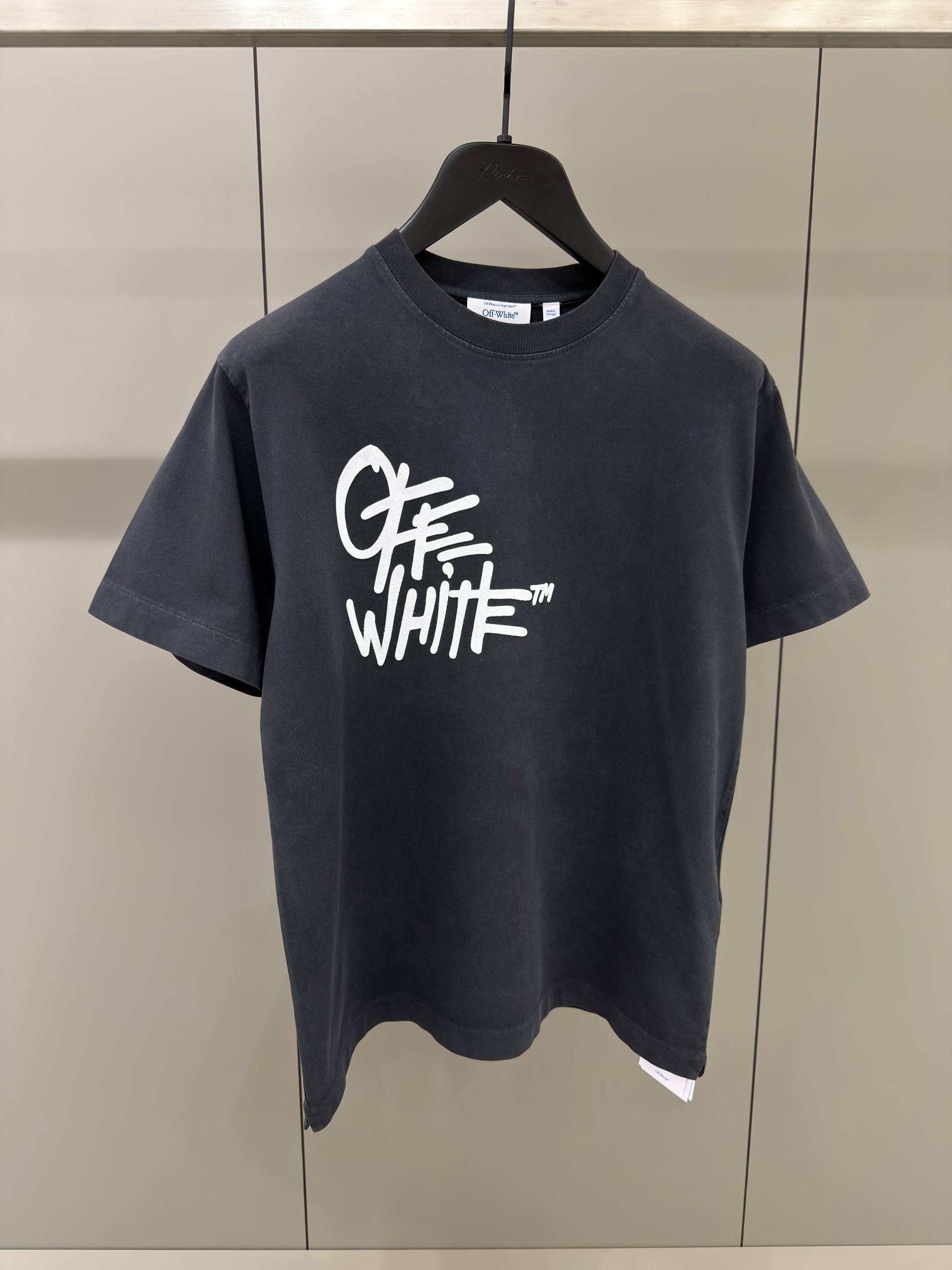 Dark Grey Cotton T-shirt