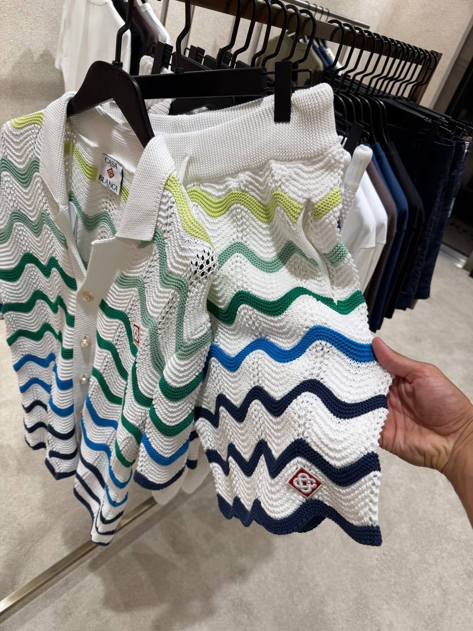 Wave Knitted Set
