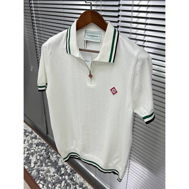 Bílé luxusní polo tričko