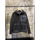 Black Jacket with Monogram Pocket