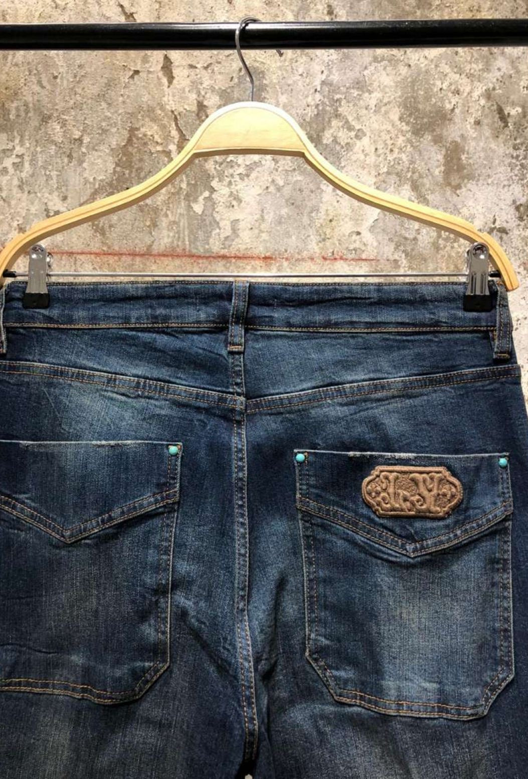 Dark Blue Loose Fit Jeans