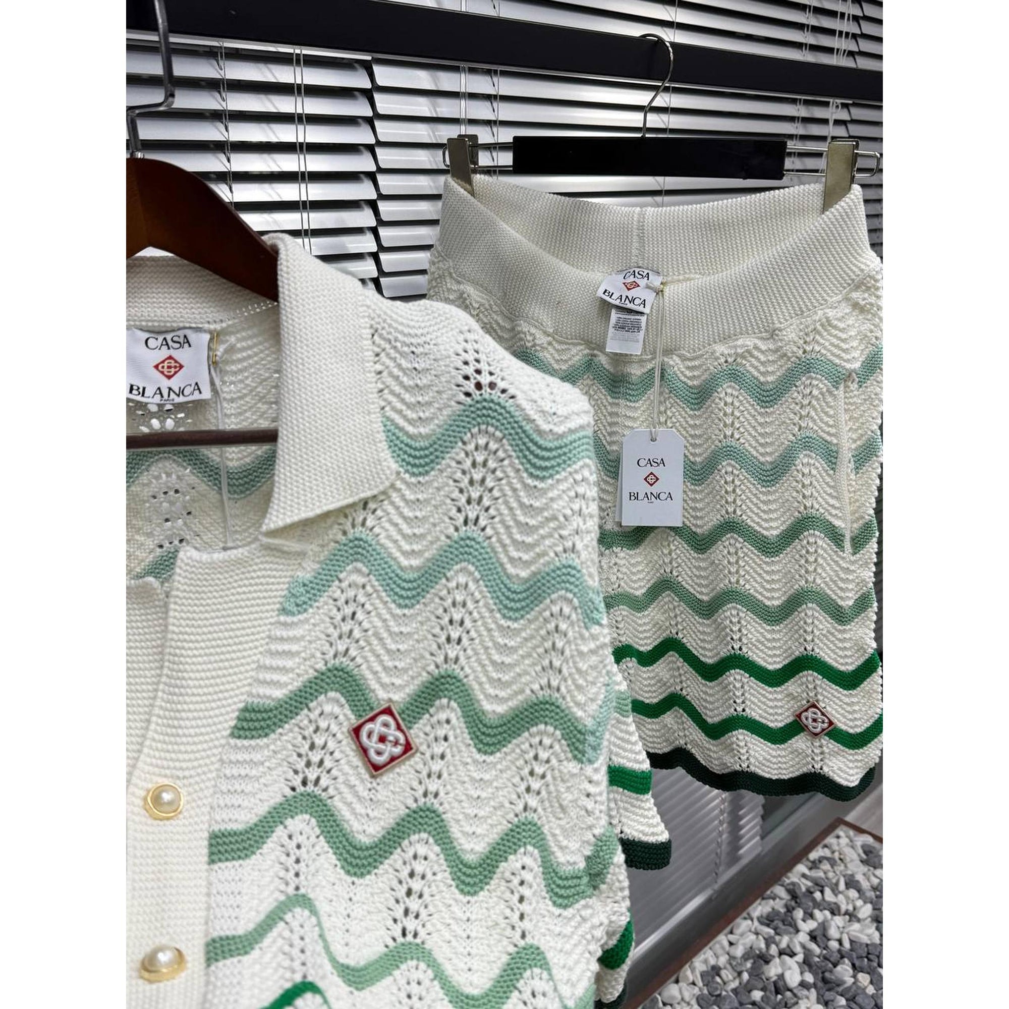 Green Knitted Luxury Summer Set