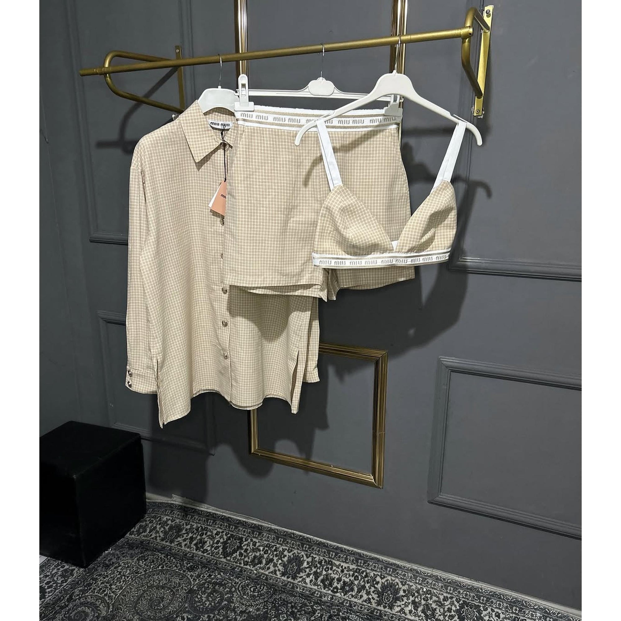 Beige Women Set in 3 Pieces