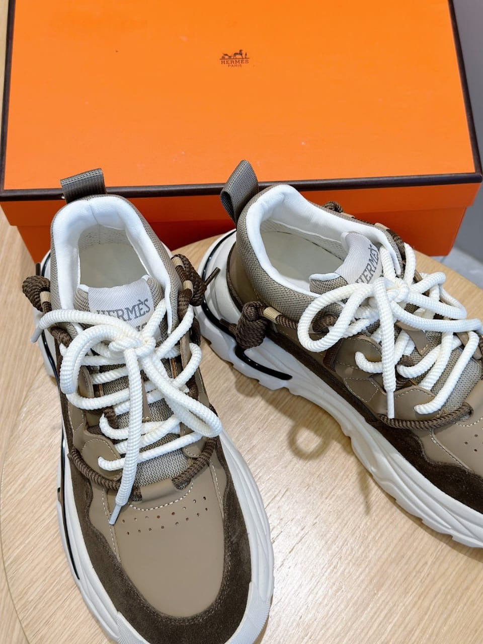 Beige Men Sneakers