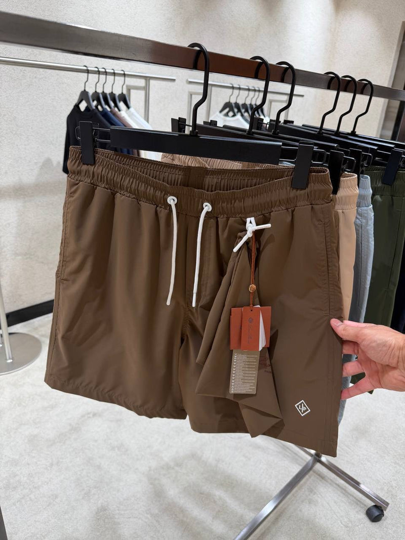 Brown Swim Shorts