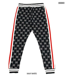 Navy Blue Monogram Tracksuit