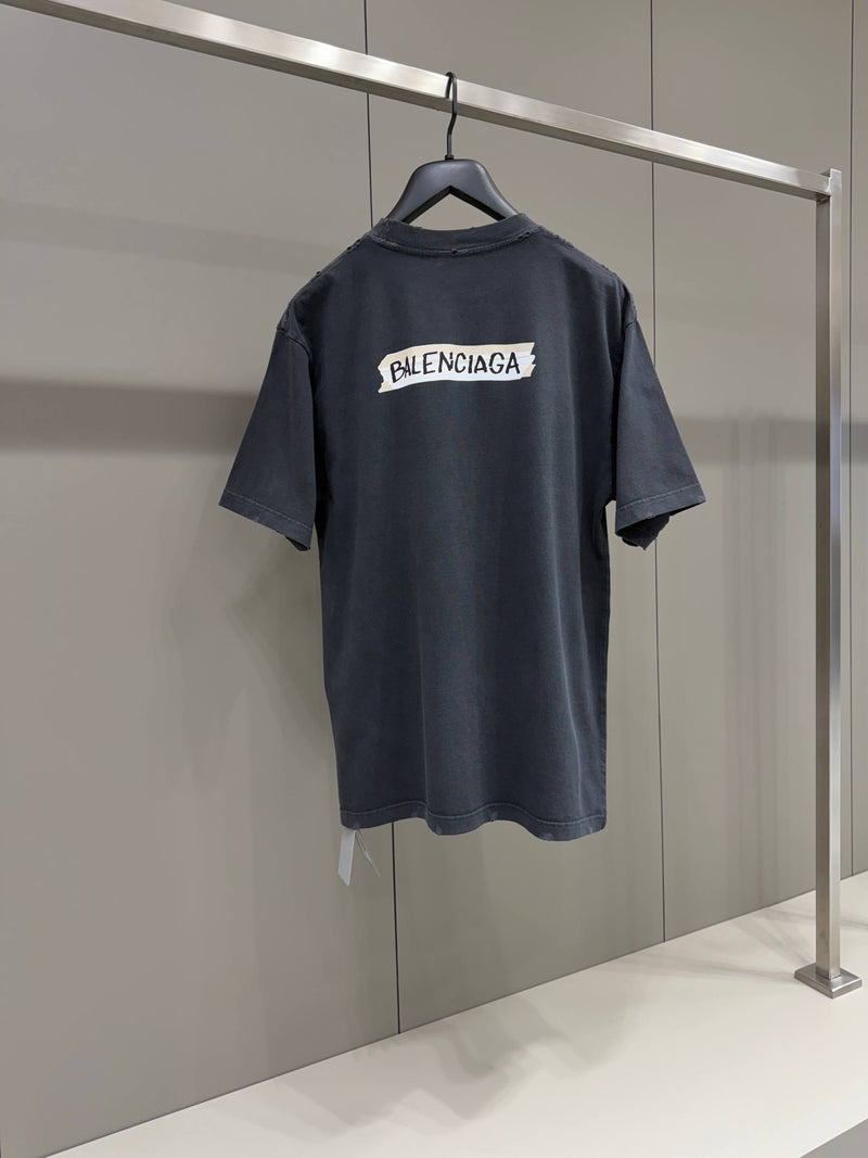 Dark Grey Cotton T-shirt