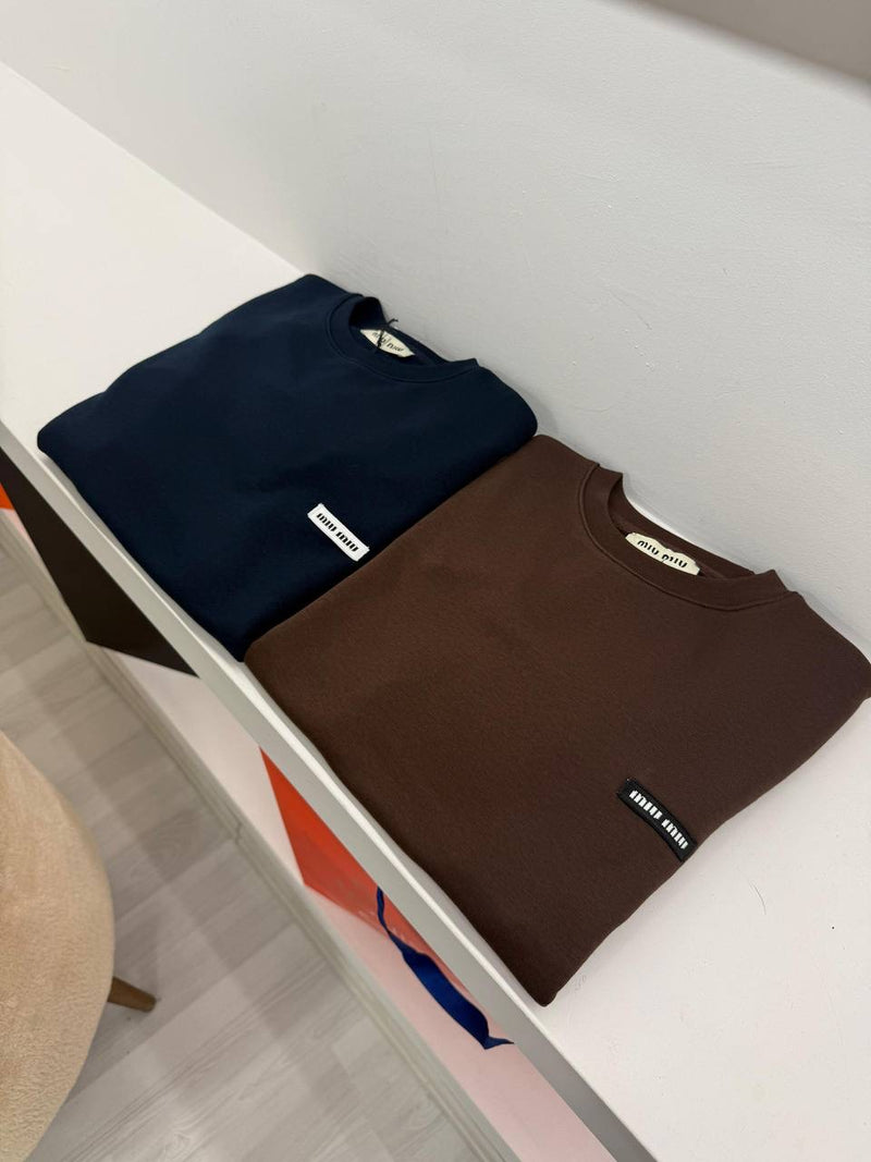 Brown & Blue Cotton Women’s Blouse