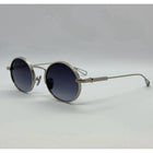 Blue Sunglasses with Silver Frames