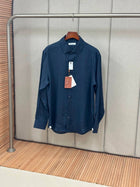 Dark Blue Linen Set