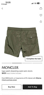 Green Swim Shorts