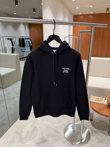 Black Cotton Hoodie
