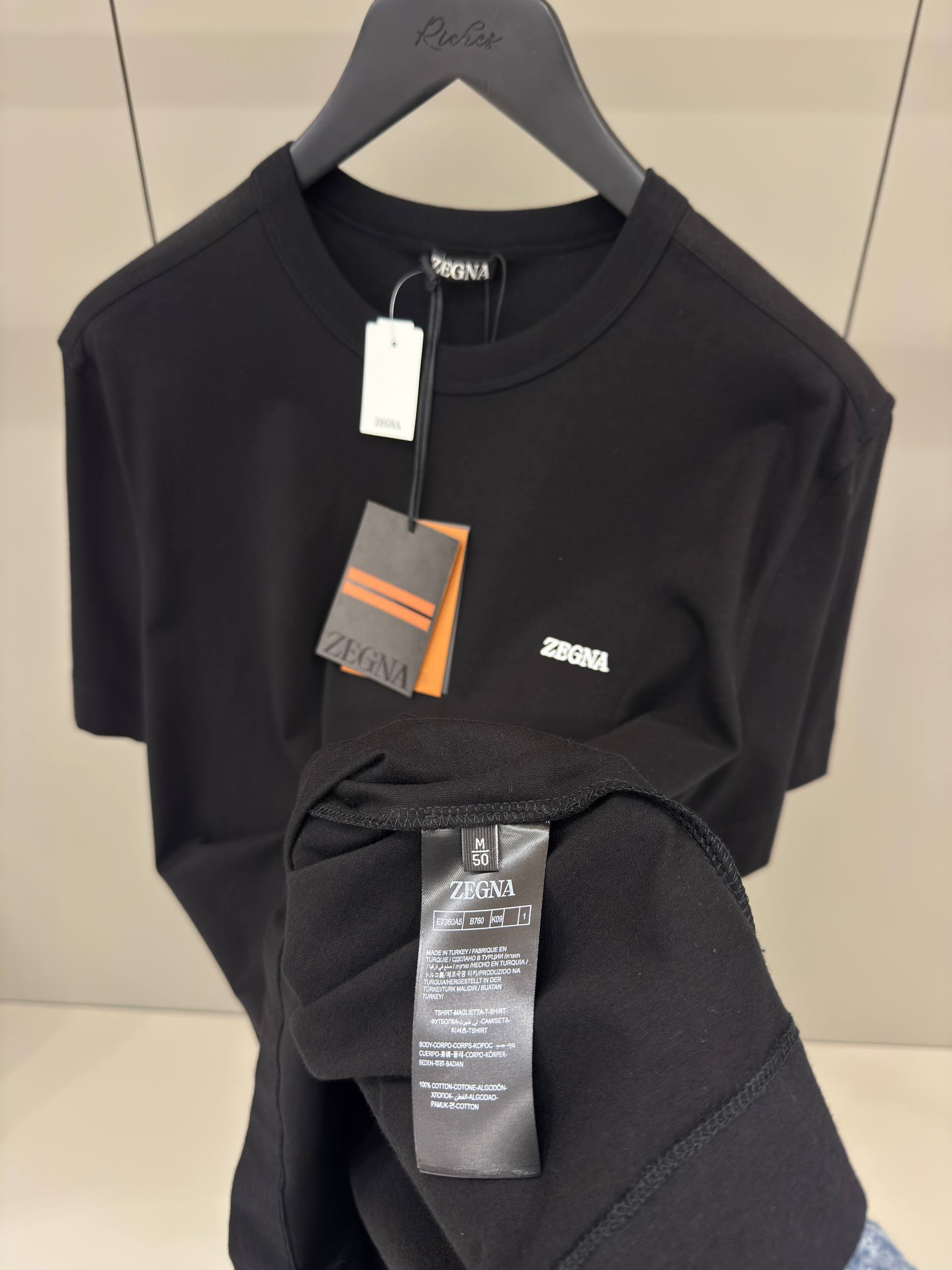 Black Cotton T-shirt