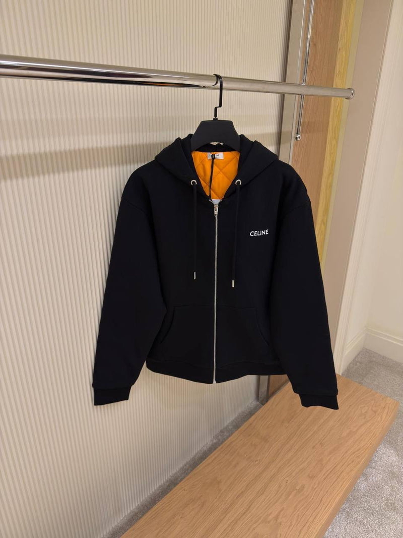 Black Padded Sweatshirt
