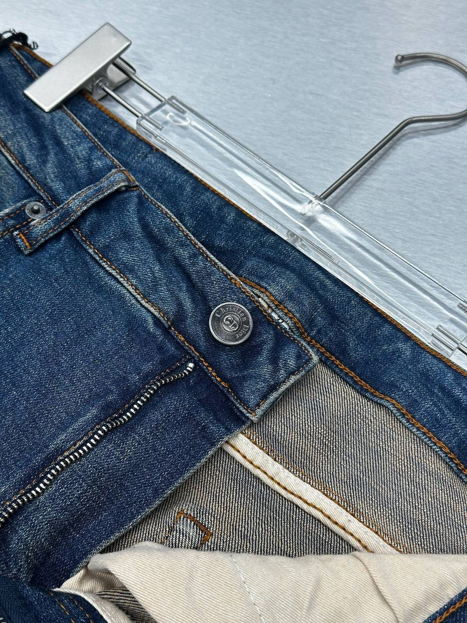Blue Jeans with Monogram Padding