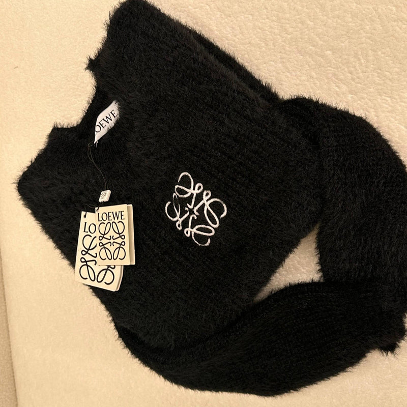 Black Women Knitted Sweater