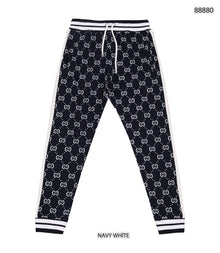 Navy Blue Monogram Tracksuit