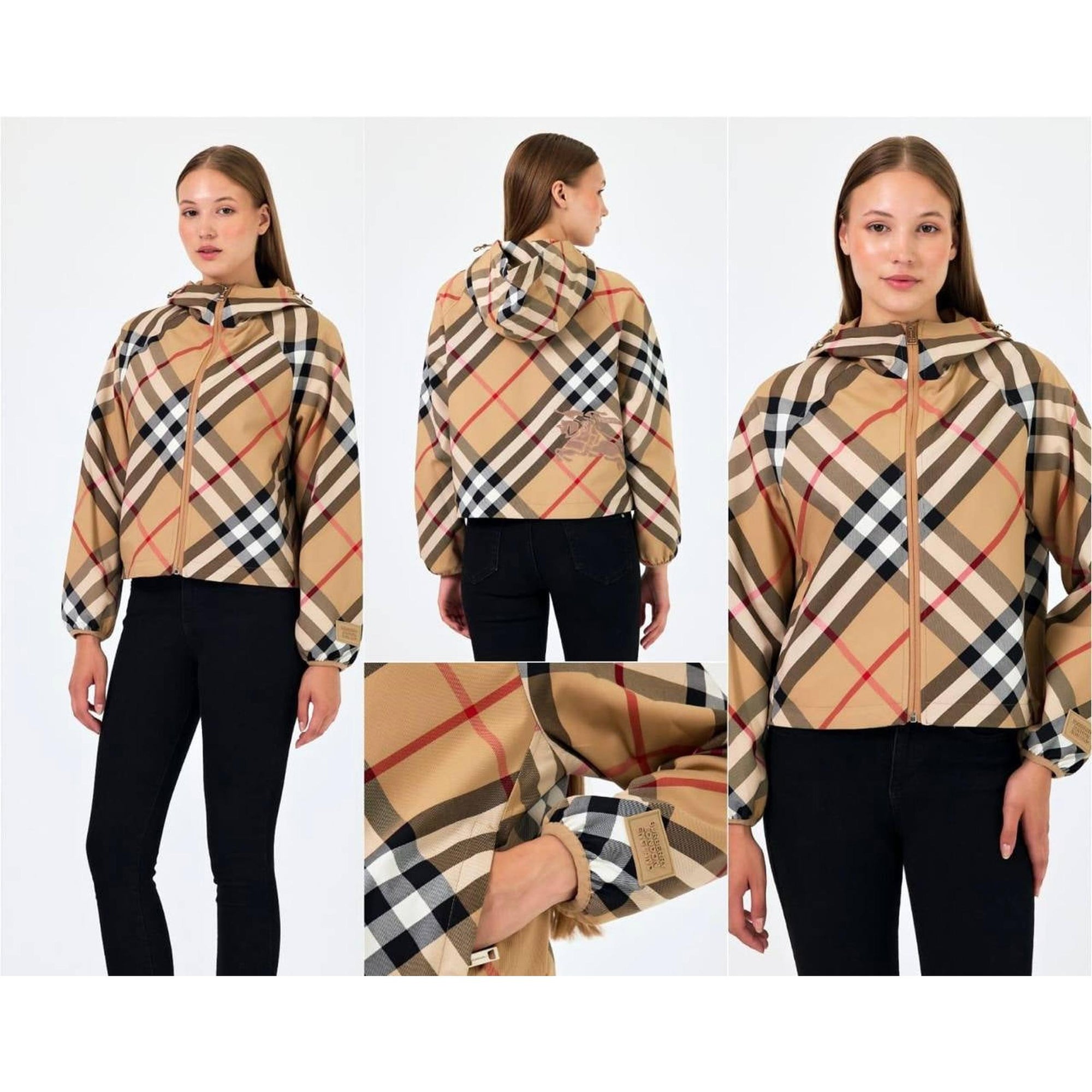 Limited Premium Beige Monogram Women Jacket