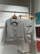 Grey Women Boucle Set