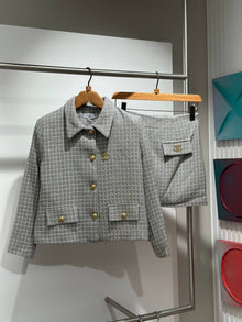 Grey Women Boucle Set