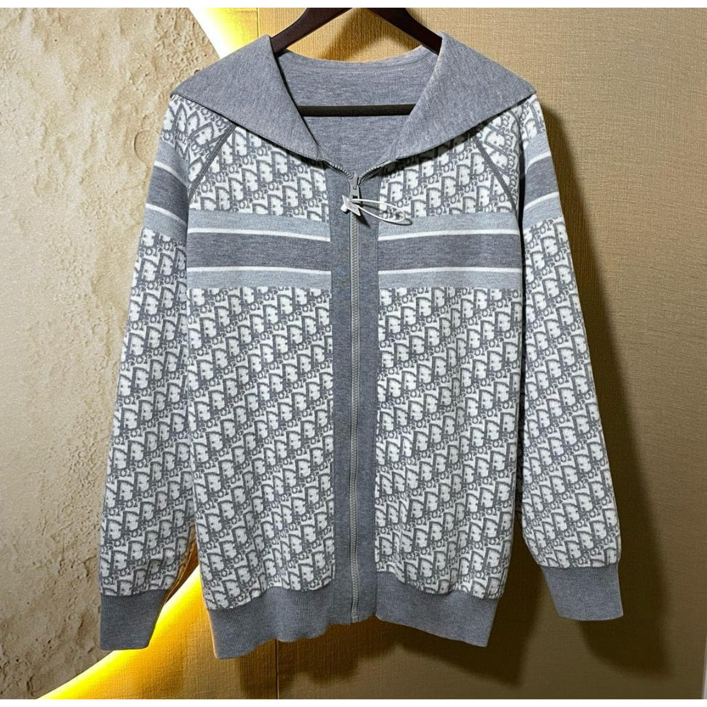 Grey Cashmere Reversible Sweatshirt