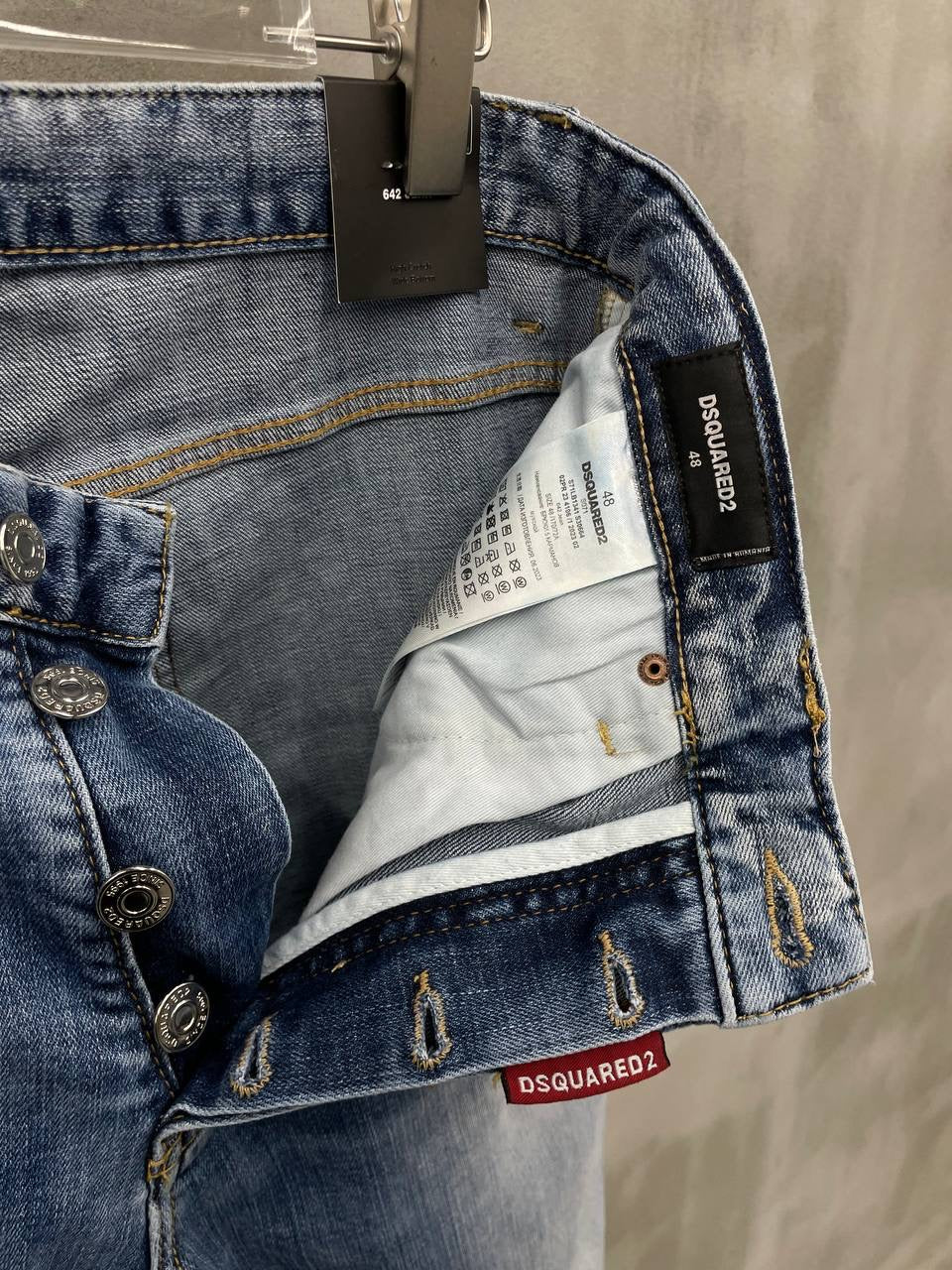 Light Blue Straight Leg Jeans