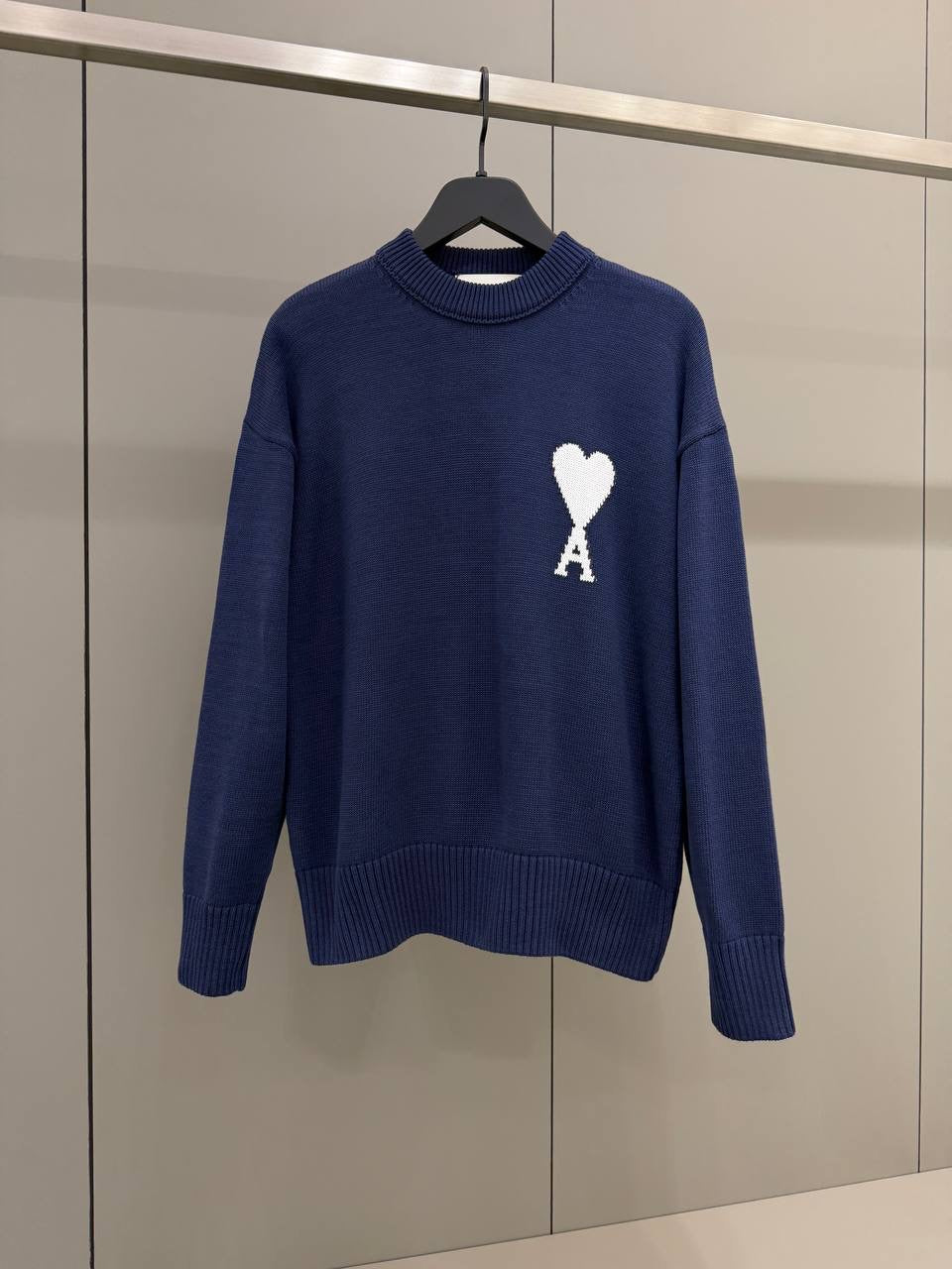 Dark Blue Knitted Sweater