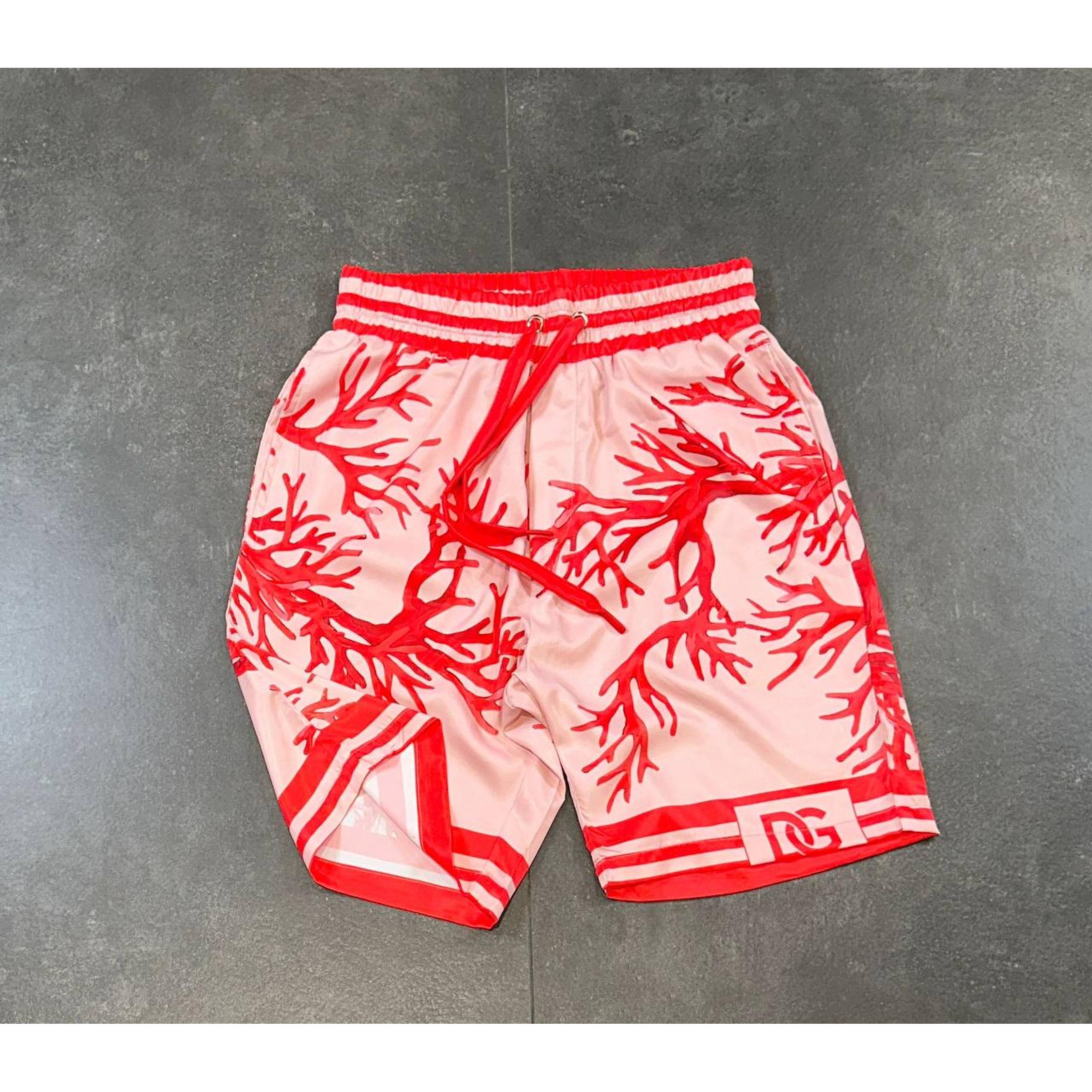 Red Floral Satin Summer Set