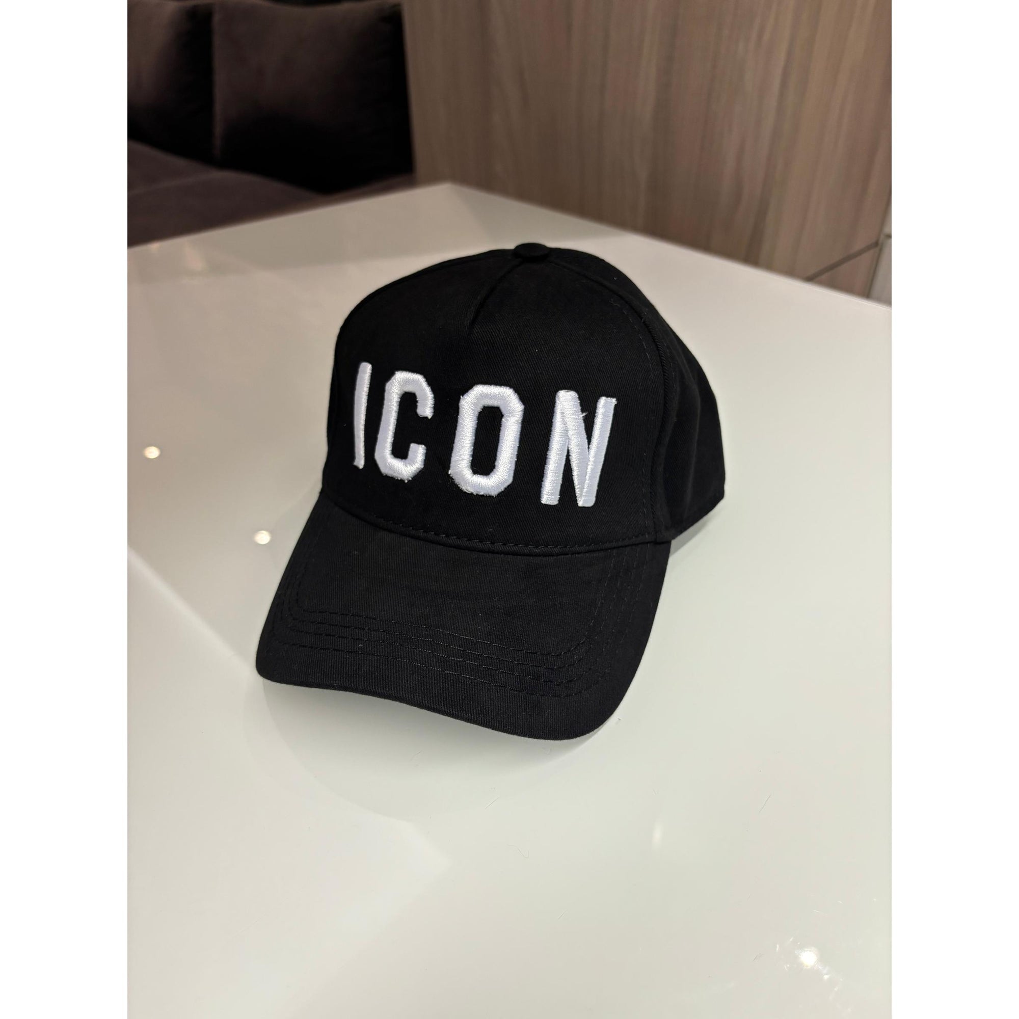 Black Hat with Embroidered Logo