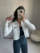 White Knitted Women’s Cardigan
