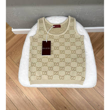 Beige Women Knitted Top Tank