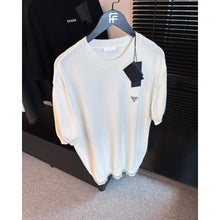 White Knitted Oversized T-Shirt