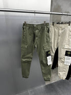 Black & Green Cargo Pants