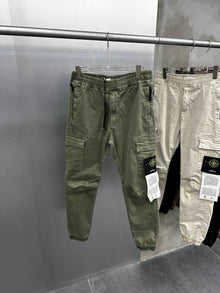 Black & Green Cargo Pants