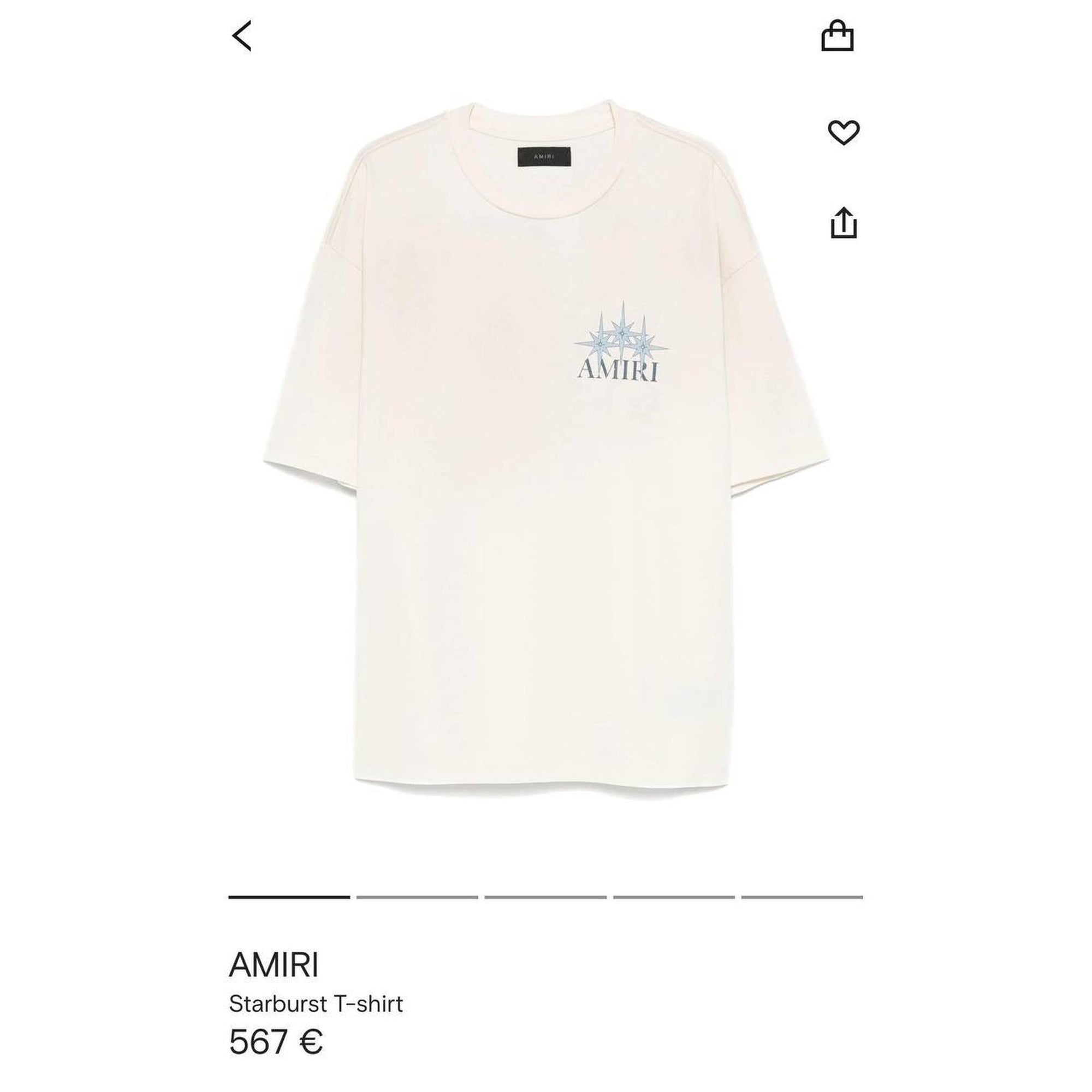 White Oversized T-Shirt with Blue Stars