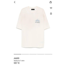 White Oversized T-Shirt with Blue Stars