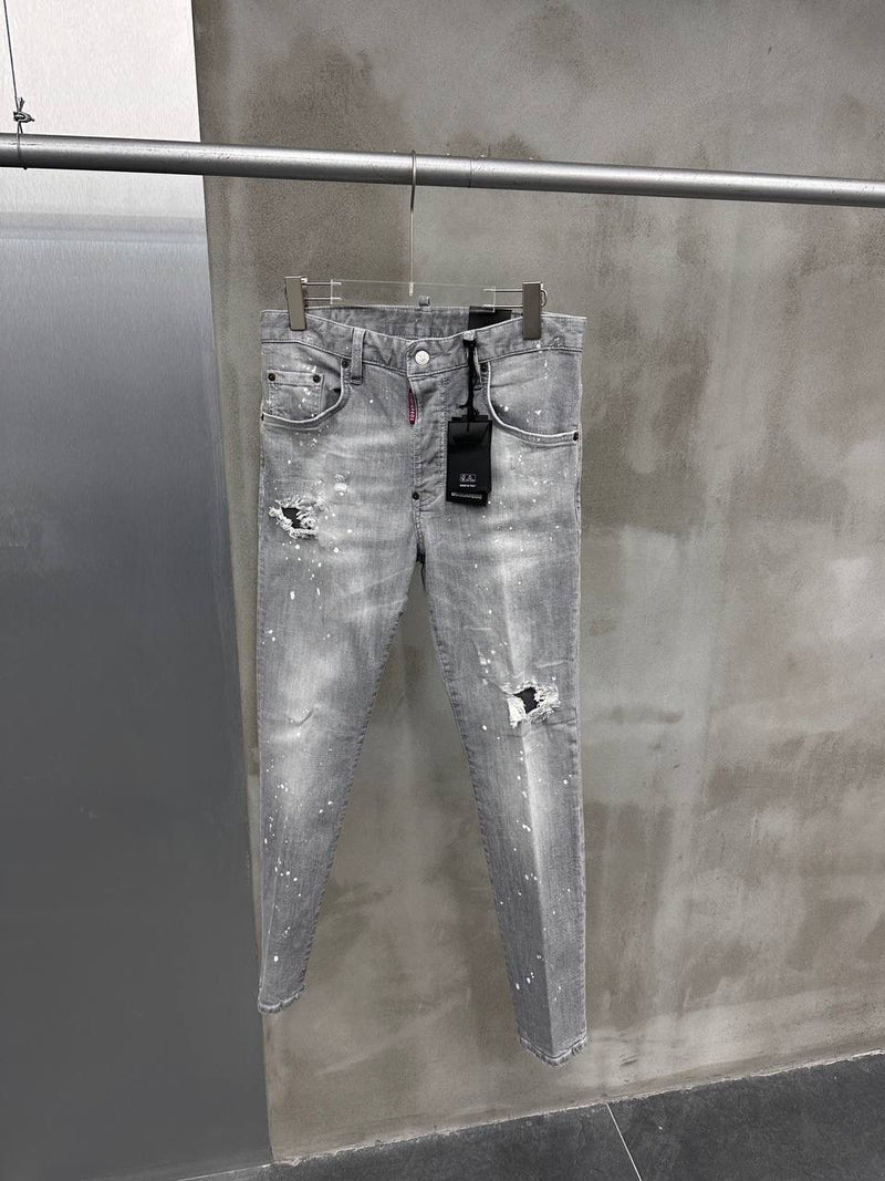 Light Grey Ripped Jeans