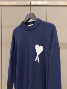 Dark Blue Knitted Sweater